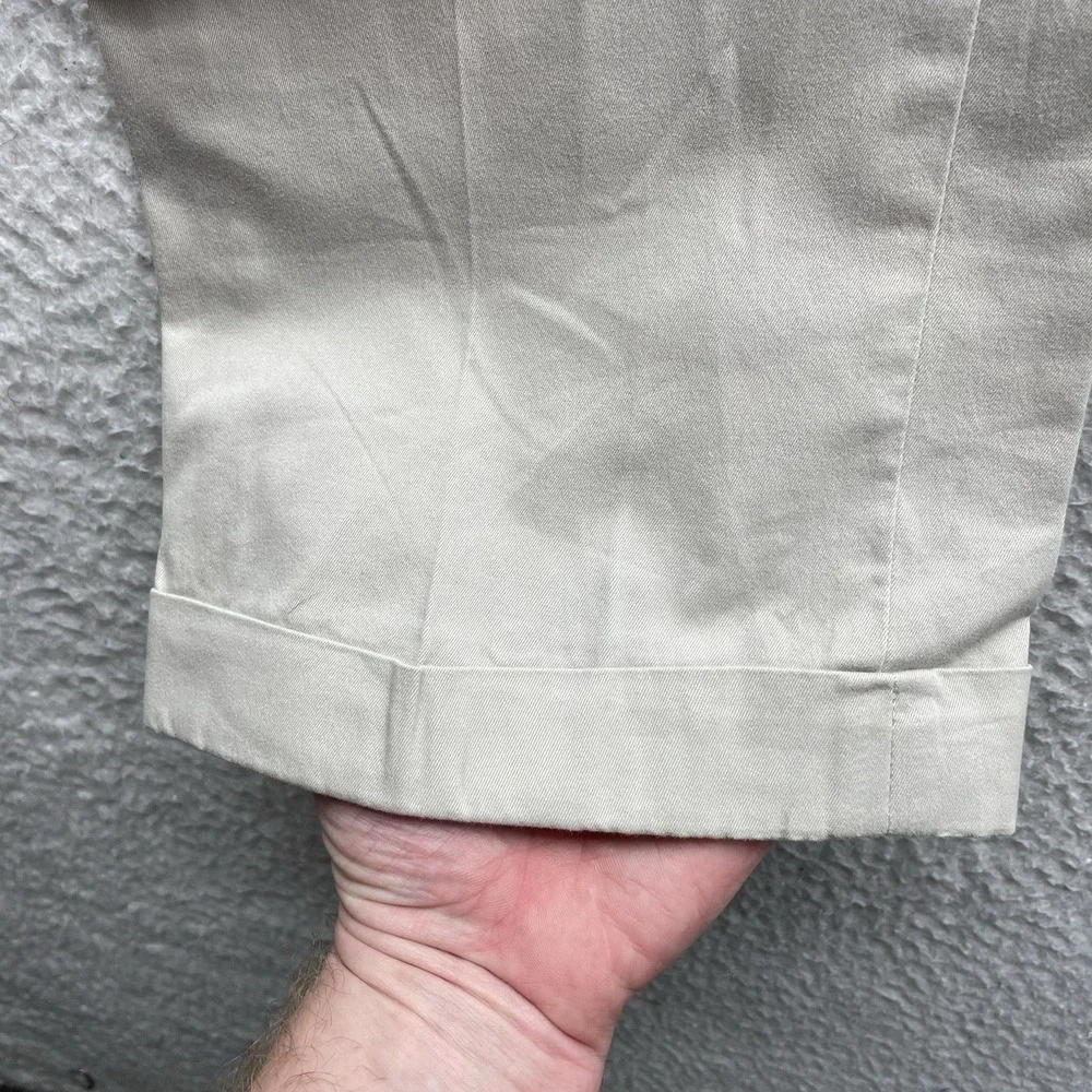 Southern Tides Pants Mens 35x30 (Tag 34) Khaki Intercoastal Water Way Cuffem Hem